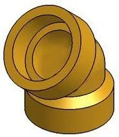 COTOVELO 45° A105 3000# SW 1.1/2"