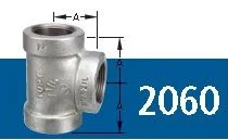 TEE 90° GALVANIZADO NPT 300# TUPY 3"