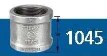 LUVA GALVANIZADO NPT 150# TUPY 1.1/2"
