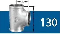 TEE 90° GALV BSP 150# TUPY 2"