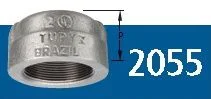 TAMPÃO GALVANIZADO NPT 300# TUPY 1.1/2"