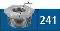 BUCHA DE REDUÇÃO BSP - GALVANIZADO 1.1/2" X 1.1/4"