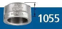 TAMPÃO GALVANIZADO NPT 150# TUPY 1.1/2"