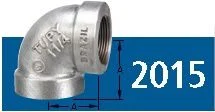 COTOVELO 90° GALVANIZADO NPT 300# TUPY 1.1/2"