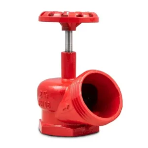 VÁLVULA GLOBO 45º HIDRANTE PN16 VERMELHA BSPX5FPP COMERCIAL Ø 2.1/2"